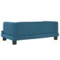 Preview: Hundebett Blau 80x45x30 cm Samt