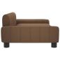 Preview: Hundebett Braun 90x53x30 cm Stoff