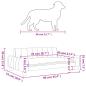 Preview: Hundebett Braun 90x53x30 cm Stoff
