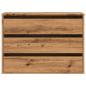Preview: Kommode Artisan-Eiche 80x41x58 cm Holzwerkstoff