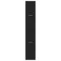 Preview: Apothekerschrank Schwarz 30x41x174,5 cm Holzwerkstoff