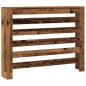 Preview: Heizkörperverkleidung Altholz-Optik 104x20x82 cm Holzwerkstoff