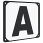 Preview: Buchstaben für Dressurviereck 12 Stk. Stahl