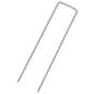 Preview: Bodenanker 50 Stk. U-Form 15x3,5 cm Verzinkter Stahl