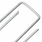 Preview: Bodenanker 50 Stk. U-Form 15x3,5 cm Verzinkter Stahl