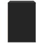 Preview: Kommode Schwarz 80x41x58 cm Holzwerkstoff