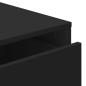 Preview: Kommode Schwarz 80x41x58 cm Holzwerkstoff