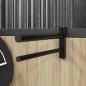 Preview: Sattelhalter Zweiarmig Tragbar Schwarz Eisen