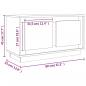 Preview: TV-Schrank Braun Eichen-Optik 80x35x45 cm Holzwerkstoff