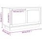 Preview: TV-Schrank Grau Sonoma 80x35x45 cm Holzwerkstoff