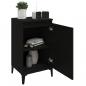 Preview: Nachttische 2 Stk. Schwarz 40x35x70 cm Holzwerkstoff