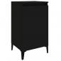 Preview: Nachttische 2 Stk. Schwarz 40x35x70 cm Holzwerkstoff