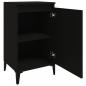 Preview: Nachttische 2 Stk. Schwarz 40x35x70 cm Holzwerkstoff