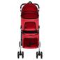 Preview: Hundewagen für 2 Hunde Faltbar Rot 83x48x97 cm Oxford-Gewebe