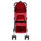 Preview: Hundewagen für 2 Hunde Faltbar Rot 83x48x97 cm Oxford-Gewebe