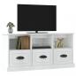 Preview: TV-Schrank Hochglanz-Weiß 100x35x50 cm Holzwerkstoff