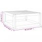 Preview: Couchtisch 68x68x29 cm Massivholz Akazie