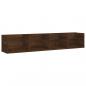 Preview: CD-Wandregal Braun Eichen-Optik 100x18x18 cm Holzwerkstoff