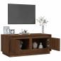 Preview: Couchtisch Braun Eichen-Optik 102x50x44 cm Holzwerkstoff
