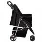 Preview: Hundewagen Faltbar Schwarz 80x46x98 cm Oxford-Gewebe
