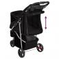 Preview: Hundewagen Faltbar Schwarz 80x46x98 cm Oxford-Gewebe