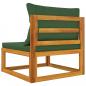 Preview: 2-tlg. Garten-Sofa-Set mit Kissen Massivholz Akazie