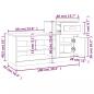 Preview: Schuhschrank Braun Eichen-Optik 100x42x60 cm Holzwerkstoff