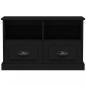 Preview: TV-Schrank Schwarz 80x35x50 cm Holzwerkstoff