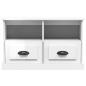 Preview: TV-Schrank Hochglanz-Weiß 80x35x50 cm Holzwerkstoff
