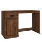 Preview: Schreibtisch mit Schublade Braun Eichen-Optik 115x50x75 cm