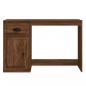 Preview: Schreibtisch mit Schublade Braun Eichen-Optik 115x50x75 cm