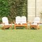 Preview: ARDEBO.de - 4-tlg. Garten-Lounge-Set Adirondack Massivholz Akazie