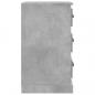 Preview: Nachttisch Betongrau 39x39x67 cm Holzwerkstoff