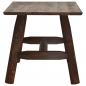 Preview: Beistelltisch 49x49x50 cm Massivholz Fichte 