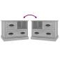 Preview: Nachttisch Betongrau 60x39x45 cm