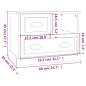Preview: Nachttisch Betongrau 60x39x45 cm