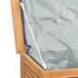 Preview: Gartenbox mit Beutel 200x50x53 cm Massivholz Teak