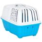 Preview: Transportbox für Haustiere Weiß Blau 48x31,5x33 cm Polypropylen