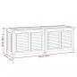 Preview: Gartenbox mit Beutel 150x50x53 cm Massivholz Teak