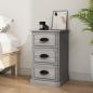 Preview: ARDEBO.de - Nachttisch Grau Sonoma 39x39x67 cm Holzwerkstoff