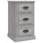 Preview: Nachttisch Grau Sonoma 39x39x67 cm Holzwerkstoff