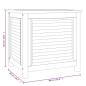 Preview: Gartenbox mit Beutel 60x50x58 cm Massivholz Teak