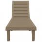 Preview: Sonnenliege Hellbraun 155x58x83 cm Polypropylen