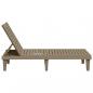 Preview: Sonnenliege Hellbraun 155x58x83 cm Polypropylen