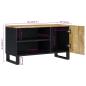 Preview: TV-Schrank 80x33x46 cm Massivholz Mango & Holzwerkstoff