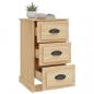 Preview: Nachttisch Sonoma-Eiche 39x39x67 cm Holzwerkstoff