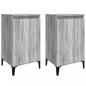 Preview: Nachttische 2 Stk. Grau Sonoma 40x35x70 cm Holzwerkstoff