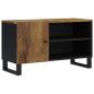 Preview: TV-Schrank 80x33x46 cm Massivholz Mango & Holzwerkstoff