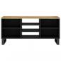 Preview: TV-Schrank 100x33x46 cm Massivholz Mango & Holzwerkstoff