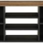 Preview: TV-Schrank 100x33x46 cm Massivholz Mango & Holzwerkstoff